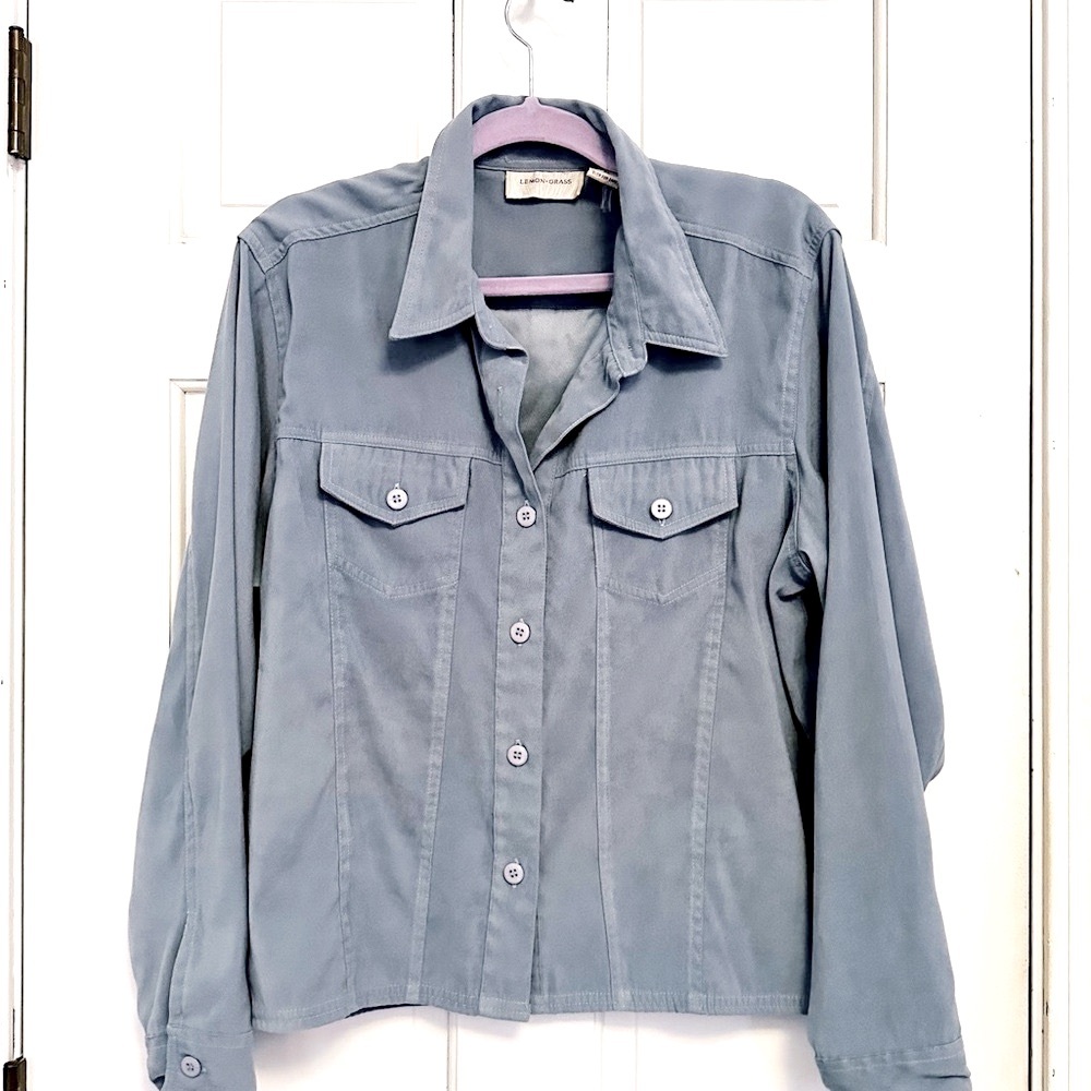 Vintage Lemon Grass Shirt Jacket